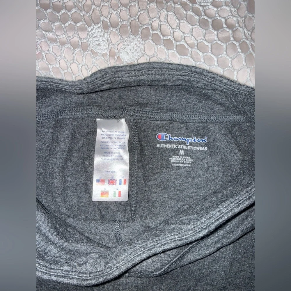 Champion Signature Script Leggings Granite Heather NWOT Size M